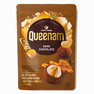Dragées en gros en chocolat noir enrobées de caramel, amandes, noix de cajou, noix de macadamia 75g – Bonbons HALAL – Fabricant OEM/ODM - Product Image 1