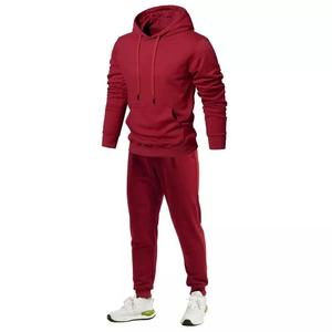 Men's <b>White</b> Hooded <b>Tracksuit</b> Full Sleeve Solid Color Casual Autumn Wear Regular Fit Drawstring Closure Side Pockets 100% Cotton - Product Image 2