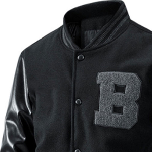 Veste de baseball pour homme avec détails en tricot côtelé et coupe moderne pour un style décontracté et tendance, de haute qualité - Product Image 2