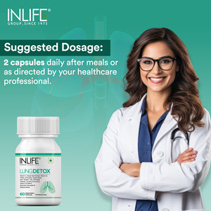 Capsules de mélange d'herbes pour la détoxification pulmonaire, 60 capsules végétariennes, formule à base d'extraits botaniques, mélange d'herbes ayurvédiques, conditionnement en flacon - Product Image 3
