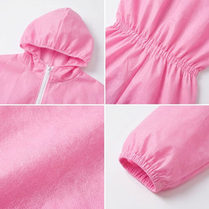 Overol de Trabajo Desechable Rosa, Impermeable, con Capucha, a Prueba de Polvo, de Calidad Premium, Nuevo y Personalizado, para Uso Industrial - Product Image 6