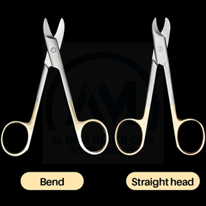 Tijeras Quirúrgicas Curvas de 10.8 cm, Acero Inoxidable, Punta Curva, Instrumento Dental de Ortodoncia, Operación Manual, Certificación CE - Product Image 3