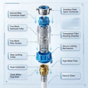 Tuyau d'arrivée d'eau anti-fuite pour machine à laver automatique – Filtre de rechange pour usage domestique – Offre spéciale - Product Image 4