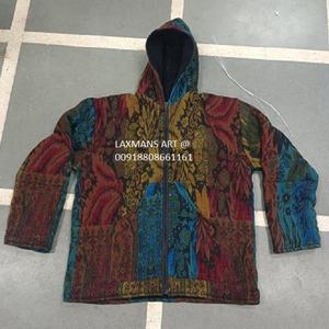 แจ็กเก็ตผู้ชายทำด้วยผ้าขนสัตว์อะคริลิคใส่ได้ทั้งชายและหญิงพร้อมฮู้ดดี้ผ้าไหมสกรีน - Product Image 1