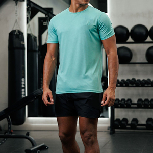 Camiseta de Algodón de Primera Calidad para Hombre, Talla Grande, con Estampado Personalizado, Tejido de Punto, Mangas Cortas, Transpirable y Anti-Pilling - Product Image 3