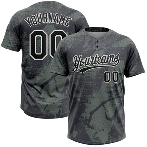 Maillot de softball sublimé de haute qualité, design premium, deux boutons sur le devant, manches courtes, respirant, antibactérien, séchage rapide, 100% coton - Product Image 3