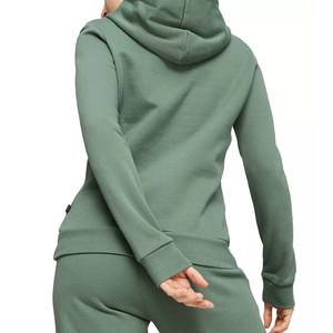 Sudadera con Capucha para Mujer, Color Sólido, Tejido de Algodón, Informal, Transpirable, Manga Larga, para Otoño - Product Image 4