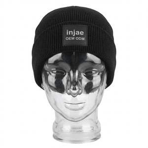 Custom <b>Beanie</b> Woven Label Headwear Gorras Cap Hats 56-58cm Head Circumference OEM ODM Low MOQ - Product Image 3