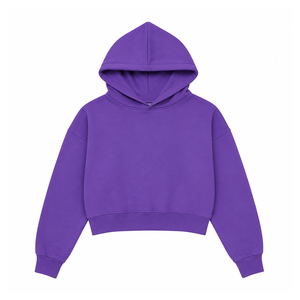 Sweat à capuche en molleton de coton pour femme OEM, sweat à capuche à épaules tombantes pour femme, sweat à capuche en molleton en gros pour les marques de vêtements américaines - Product Image 6