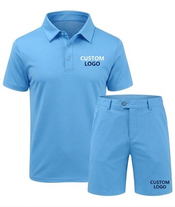Ensemble polo et short pour homme, tenue de golf athlétique, vêtements de sport décontractés d'été, vêtements de sport, vêtements d'entraînement, ensemble assorti haut et bas - Product Image 3