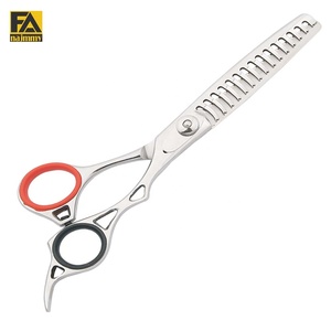 Ciseaux à effiler en acier inoxydable à 15 dents, bord partiellement dentelé, pour la coiffure et la découpe de tissus - Product Image 1