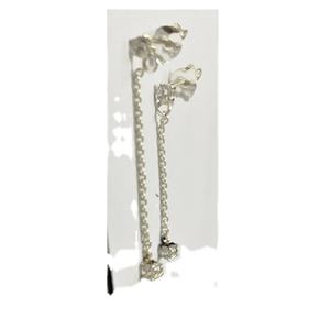 ต่างหูเงิน925สีขาว zircron แบบห้อยเครื่องประดับออกแบบขายส่งโรงงานในประเทศไทย - Product Image 1