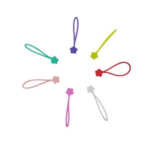 สายหูฟังแม่เหล็กนีโอดีเมียมแบบหนีบสายซิลิโคนไฟฟ้ารูปดาวออกแบบได้ตามต้องการ - Product Image 2