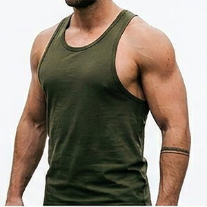 Camiseta sin mangas de verano para hombre con tela elástica cómoda y ajustable para uso durante todo el día, una camiseta sin mangas increíble para hombre. - Product Image 4