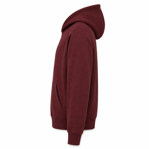 Sudadera con Capucha Personalizada con Logotipo, Color Borgoña, Manga Larga, Diseño con Bolsillo, 100% Algodón, Moda Urbana para Hombre - Servicio OEM - Product Image 5