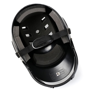 Black <b>Baseball</b> Batting Helmet Full Face Protective Headgear Adult Training Equipment - Product Image 1