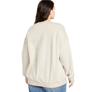 Sweat-shirt basique pour femme, col rond, tissu doux, pull-over pour un port quotidien confortable et pour la superposition - Product Image 2