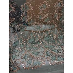 New Collection Good Quality Rainbow Sequence Net Fabric for Making Party Wear Dresses From Indian Supplier at Export Price - Product Image 1