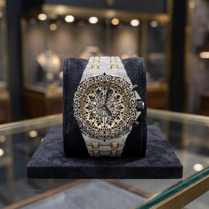 Luxury Unisex Quartz <b>Watch</b> 46mm Round Case INDIA Crystal Analog Dial Date Display Chronograph Vintage Style Water Resistant 3BAR - Product Image 1