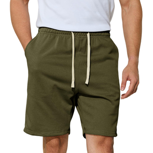 Pantalones Cortos Deportivos de Algodón para Hombre, con Logotipo Personalizado, para Uso Casual, Correr, Color Sólido - Product Image 1