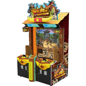 Wild West Gun Shooting Arcade <b>Machine</b> 2 Players Coin Operated <b>Amusement</b> Equipment Ace Acrylic Hardware Pistol Video Kids Game - Product Image 2