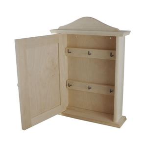 Étagère murale en bois à deux niveaux, écologique, à marque privée, porte-clés, décoration de maison durable, boîtes en bois - Product Image 3