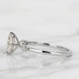 Sparkly 1CT Cushion Cut Moissanite Three Stone Ring Original 925 <b>Silver</b> Birthdays Anniversary Party Gift For Friends - Product Image 3