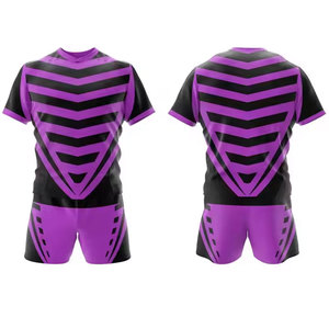 เสื้อรักบี้คุณภาพพรีเมียม โพลีเอสเตอร์ 100% รับสกรีนโลโก้และลายแบบซับลิเมชั่น ชุดยูนิฟอร์มรักบี้ราคาสมเหตุสมผล - Product Image 1