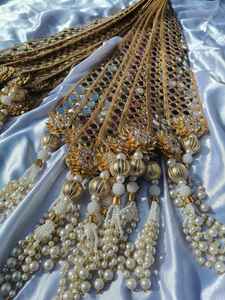 Mala de boda artesanal para invitados, guirnalda de dioses, mala de espejos, mala de flores, mala de diadema, mala de regalo, mala barata. - Product Image 2