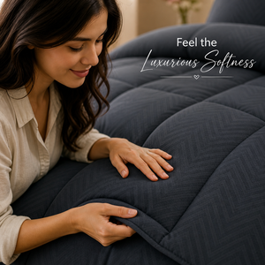 Charcoal Grey Solid Microfiber <b>Comforter</b> 200 GSM Double <b>Bed</b> Soft Cozy Lightweight All Season Bedding for Bedroom Hospitality Use - Product Image 3