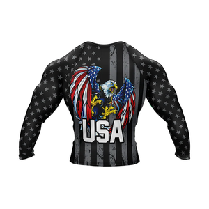 Camiseta de Compresión de Manga Larga Anti-UV, Transpirable y de Secado Rápido, Personalizada, Sin Gi, para BJJ, Ropa Deportiva, OEM, Alta Calidad, Sublimación USA - Product Image 6