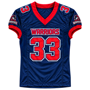 Maillot de football américain personnalisé pour homme, col en V, épaules rayées, respirant, uniforme d'équipe, vêtements de sport, t-shirt d'entraînement - Product Image 3