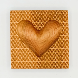 Wholesale Price Wooden Heart <b>Cookie</b> Stamp Mold Love Pattern Embossed Biscuit Press Handmade Baking <b>Tool</b> Bakery Export Gift Set - Product Image 1