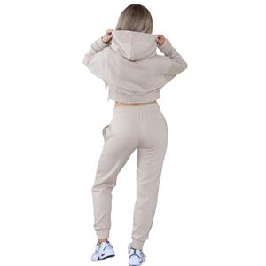 Conjunto Deportivo de Dos Piezas para Mujer, Invierno, Estilo Vintage, Bloques de Color, Tallas Grandes, Chaqueta con Cremallera y Pantalones - Product Image 4