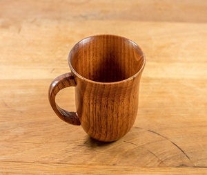 Taza artesanal de 400 ml, taza de cerveza o café de madera natural con asa de f s international - Product Image 5