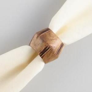 Anillos de Servilleta de Madera Clásicos Hechos a Mano |   Porta Servilletas de Madera con Incrustaciones de Latón |   Decoración de Mesa en Múltiples Colores y Acabados - Product Image 4