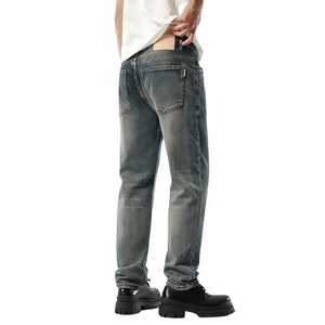 Pantalones Vaqueros Holgados Personalizados para Hombre, Estilo Nuevo, Corte Recto, Transpirables, Talla Grande, para Otoño, Verano y Primavera - Product Image 6