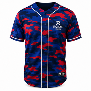 Ropa de Equipo Personalizada, Jersey de Béisbol para Hombre con Logotipo Personalizado, Jerseys de Softbol para Hombre, Camiseta de Béisbol, Nuevo Jersey de Béisbol OEM 2026 - Product Image 1