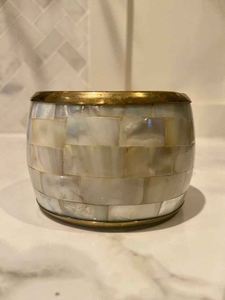 Ensemble de brûleur à encens en nacre polie, style anis étoilé, avec boîte en acrylique Madkhan, design en bois inspiré de la nature - Product Image 3