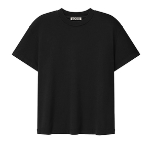 Camiseta de algodón 100% personalizada para mujer, estilo oversize, minimalista, informal, de moda, jersey, top de verano, marca privada. - Product Image 1