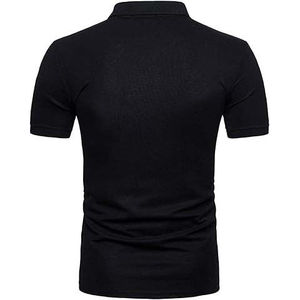 Polo de golf pour homme 100% coton, tissu tricoté respirant, manches courtes, haut décontracté de sport, personnalisable, vêtements de golf OEM, été - Product Image 2