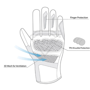 Winter Unisex Motorcycle Leather <b>Touch</b> Screen Racing <b>Gloves</b> with Drawstring Closure and Long Protection Cheap Price OEM - Product Image 5