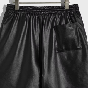 Pantalones Cortos de Cuero para Hombre al por Mayor Personalizados, Pantalones Cortos de Cuero para Hombre de Secado Rápido, Pantalones Cortos de Cuero para Hombre a Precio Económico - Product Image 4