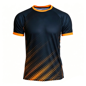 T-shirt de sport personnalisé pour homme, coupe ajustée, tie-dye, style streetwear, manches courtes, polyester, séchage rapide, haute qualité, respirant, léger - Product Image 4