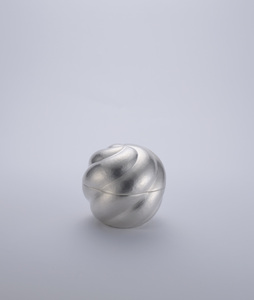 Bol décoratif rond en métal élégant, en forme de coquille d'huître, argenté, pour centre de table, décoration intérieure, décoration de bureau - Product Image 5