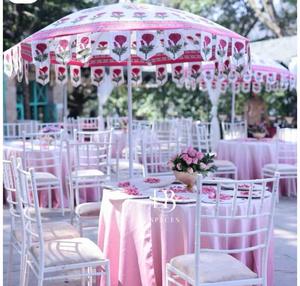 Parasol de jardin autoportant de luxe à motifs floraux, auvent d'extérieur en toile imprimée, housse personnalisée pour mobilier de jardin - Product Image 6