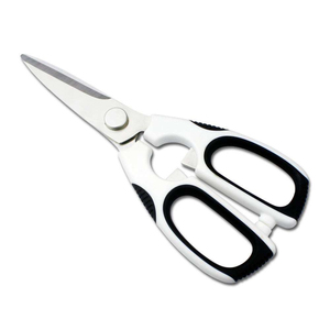 Stainless Steel Shears with White & Black Handles Best Seller 2026 Customized Metal Resin Stainless Steel <b>Kitchen</b> <b>Scissors</b> - Product Image 3
