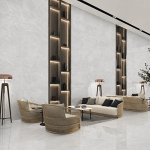Carreaux de porcelaine blanche Dante 600x1200mm, finition polie, carreaux de sol et de mur de qualité supérieure pour les espaces intérieurs modernes - Product Image 1