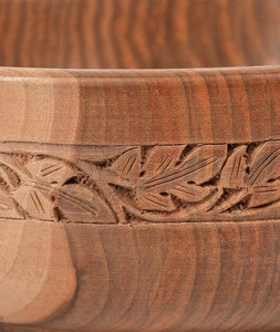 Bol en bois au design élégant pour servir des fruits secs, des collations et des biscuits, finition haut de gamme pour la table. - Product Image 4