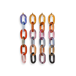 Modern <b>Decorative</b> Acrylic Chain Link Sculpture for Luxury Home Styling Coffee Table <b>Bookshelf</b> - Product Image 2